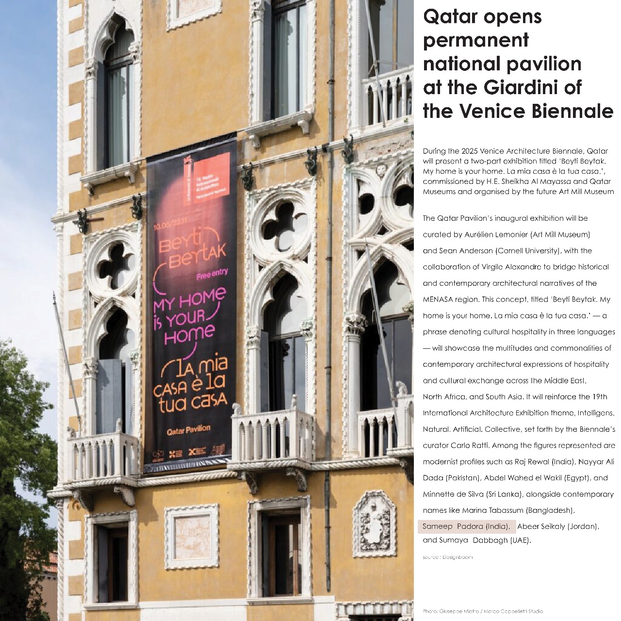 Biennale Qatar, sP+a
